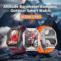 LOKMAT OCEAN 3 PRO Smart Watch 2.1 inch Smartwatch Fitness Running Watch Bluetooth Pedometer Call Reminder Activity Tracker Compatible with Android iOS Women Men Long Standby Hands-Free Calls Lightinthebox