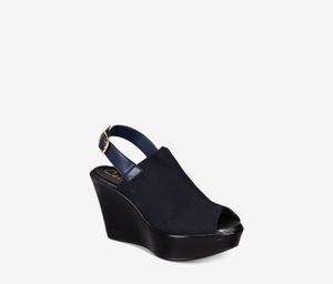 Womens Breakdown Platform Wedge Sandals  Navy