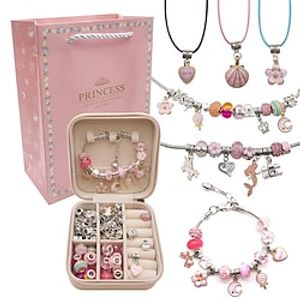 3 DIY Handmade Beaded Bracelets for Children's Birthday Gift 6-12 Year Old Girls Creative Jewelry Set Gift Box Lightinthebox