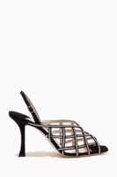 Saila 90 Sandals with Hotfixed Crystals in Suede Saila 90 Sandals with Hotfixed Crystals in Suede