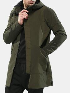 Mens Hooded Trench Coat