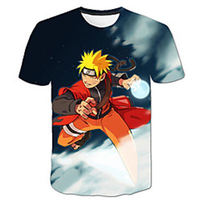 Inspired by Naruto Akatsuki Anime Cartoon Polyester  Cotton Blend 3D 3D Harajuku Graphic T-shirt For Women's  Men's Lightinthebox