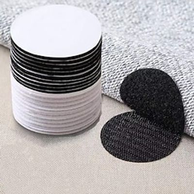 20 Pairs 60mm Strong Self Adhesive Fastener Nylon Hook Dots Stickers Adhesive Tape For Bed Sheet Sofa Mat Carpet Anti Slip Mat miniinthebox