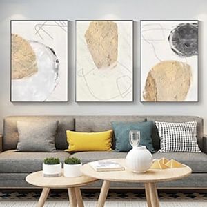Modern Art Home Wall Decor Abstract Black Grey White Art Frameless Oil Painting Hand Painted Canvas Wall Decor Art Picture miniinthebox