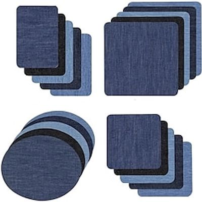 20pcsset Iron On Repair Patches, DIY Denim Fabric Jeans Repairing Sew On Patches For Clothing Jackets Backpacks Hats Lightinthebox