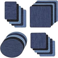 20pcs/set Iron On Repair Patches, DIY Denim Fabric Jeans Repairing Sew On Patches For Clothing Jackets Backpacks Hats miniinthebox - thumbnail