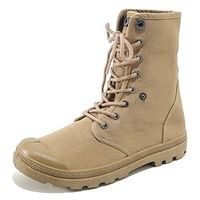 Men's Boots Retro Work Boots Walking Vintage Classic Daily Canvas Booties  Ankle Boots Lace-up Camel Black khaki Fall Winter Lightinthebox - thumbnail