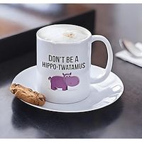 1pc Hippotwatamus Mug Dont Be A Hippo Twatamus Ceramic Coffee Mug Funny Gag Gift For Friends Or Coworker Lightinthebox