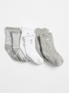 GREY 3PK SOCK | 213883797