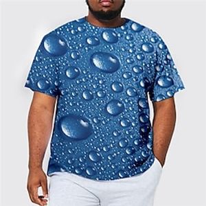 Men's Plus Size T shirt Tee Big and Tall Graphic Crew Neck Short Sleeve Spring  Summer Basic Fashion Streetwear Comfortable Casual Sports Tops Lightinthebox