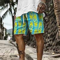 DopamineHoliday X Kris Lee Men's Geometry Printed Board Shorts Drawstring with Mesh lining Hawaiian Shorts Lightinthebox