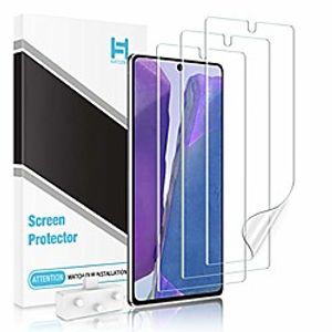 Phone Screen Protector For SAMSUNG Note 20 Ultra Note 10 Lite Galaxy Note 10 Note 20 Hydrogel Film 3 pcs High Definition (HD) Ultra Thin Scratch Proof Front Screen Protector Phone Accessory Lightinthebox