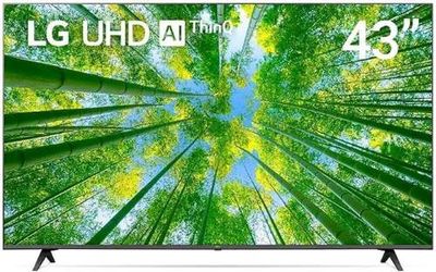 LG UHD Smart Television 43 Inch LED TV UQ80 Series, Cinema Screen Design, 4K Active HDR - 43UQ80006LD-AMAE LG UHD Smart Television 43 Inch LED TV UQ80 Series, Cinema Screen Design, 4K Active HDR - 43UQ80006LD-AMAE