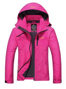 Water Resistant Soft-shell Windproof Hooded Jacket