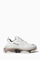 Triple S Clear Sole Sneakers in Double Foam & Mesh Triple S Clear Sole Sneakers in Double Foam & Mesh