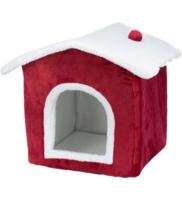 Trixie Christmas Nevio Cave For Dogs Red 35X45X38CM