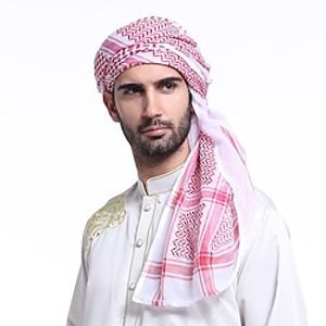 Arabian Muslim Adults Men's Religious Hat Scarf Cap For Cotton Ramadan Headpiece Lightinthebox
