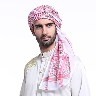 Arabian Muslim Adults Men's Religious Hat Scarf Cap For Cotton Ramadan Headpiece Lightinthebox