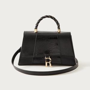 Charlotte Reid Animal Textured Satchel Bag