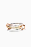 Gold Sonny Diamond Pavé Linked Rings Gold Sonny Diamond Pavé Linked Rings