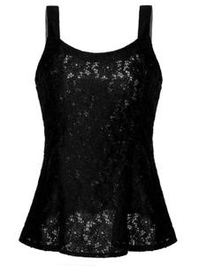 Sexy Lace Strap Crochet Sleeveless Women Tank Tops