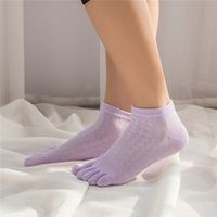 Women Summer Thin Cotton Five Toes Socks