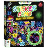 Kaleidoscope Sticker Bomb Electric Neon | Hinkler Books