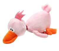 Plush Pet Squeakz Duck Family ( Green/Pink/Yellow) Dog Toy - 10 X 19Cm