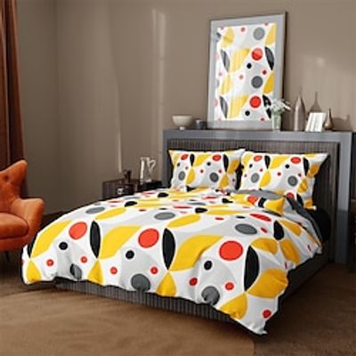 Geometric  Pattern Duvet Cover Set,Printed Boho Comforter Cover Bedding Sets With Envelope Pillowcase, For Bedroom, Guest Room Decor Lightinthebox