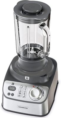 Kenwood Food Processor 1000W With Glass Blender, Glass Mill, Juicer Extractror, Dual Metal Whisk, Dough Maker, Citrus Juicer, Express Serve/Salad Maker, Kitchen Scale/Weighing Tray, FDM71.980SS, Silver