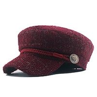 1pc Adjustable Trendy Beret Cap Retro Windproof Artist Hat Lightinthebox - thumbnail