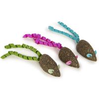 Smartykat® Magic Mice™ Set Of 3 Compressed Catnip And Ribbon Cat Toys