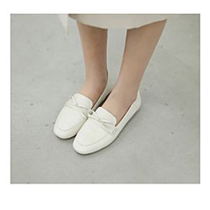 Women's Loafers  Slip-Ons Classic Loafers Flat Heel Round Toe PU Synthetics Almond Beige Gray miniinthebox