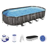 Bestway Pool Set Power Steel Oval 732X366X122Cm - 5611T