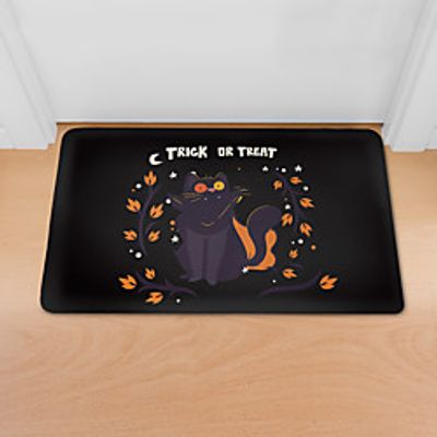 Rectangle Area Rugs Hand Tufted Flannelette Non Skid Halloween Skull Halloween Skull miniinthebox