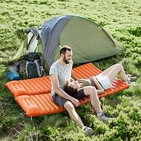 Air Mattress Bed Outdoor Camping Waterproof Portable Ultra Light (UL) Compact TPU 1906810 cm for 1 person Camping  Hiking Beach Camping  Hiking  Caving All Seasons Blue Orange Lightinthebox - thumbnail