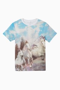 Riding Horses Cotton T-Shirt
