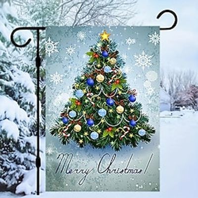 Christmas Tree Garden Flag, House Banner, Winter Happy New Year Decorative Flag For Party Yard Home Outdoor Decor, Christmas Decor Garden Flag, Home Decor, Outdoor Decor, Yard Decor Lightinthebox Christmas Tree Garden Flag, House Banner, Winter Happy New Year Decorative Flag For Party Yard Home Outdoor Decor, Christmas Decor Garden Flag, Home Decor, Outdoor Decor, Yard Decor Lightinthebox