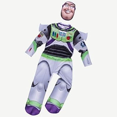 Toy Story Buzz Lightyear Halloween Props Masquerade Boys Movie Cosplay Anime Halloween Green Leotard  Onesie Wings Mask Carnival Children's Day New Year Cotton Lightinthebox