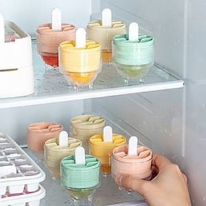 Lollipop Ice Hockey Mould Self Made Ice Hockey Ice Lattice Model Household Whisky Blending Ice Block Ball Ice Box Lightinthebox