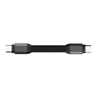 Rolling Square inCharge Mini USB-C to USB-C Cable - Black