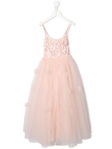 Tutu Du Monde floral embroidered tulle dress - PINK