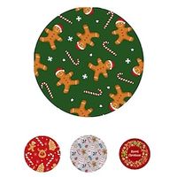 Gingerbread Man Christmas Carpet Round Living Room Carpet Children's Bedside Carpet Computer Desk Rocker Chair Lightinthebox - thumbnail