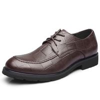 Men British Style Microfiber Leather Business Shoes