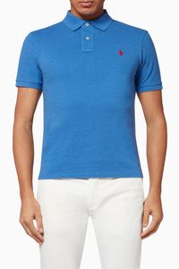 Slim Fit Mesh Polo Shirt