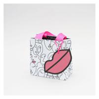 Belly Button Designs Faces Small Bag - White