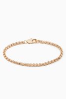 Box Chain Bracelet in 14kt Gold Plating Box Chain Bracelet in 14kt Gold Plating