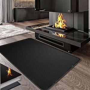 Outdoor Barbecue Stove Mat High Temperature Resistant Heating Stove Floor Mat Fireproof Oil Stain Fireplace Mat Household Floor Mat Lawn Protection Mat miniinthebox