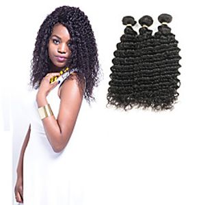 3 Bundles Hair Weaves Indian Hair Wavy Human Hair Extensions 100% Remy Hair Weave Bundles Human Hair Extensions 8-30 inch Natural Black Lustrous New Design 100% Virgin / 10A miniinthebox