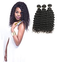 3 Bundles Hair Weaves Indian Hair Wavy Human Hair Extensions 100% Remy Hair Weave Bundles Human Hair Extensions 8-30 inch Natural Black Lustrous New Design 100% Virgin / 10A miniinthebox - thumbnail